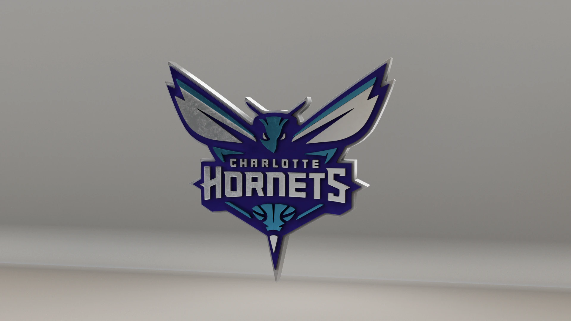 NBA Charlotte Hornets Logo 3D Model .c4d .max .obj .3ds .fbx .stl .blend 
