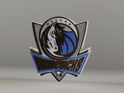 NBA Dallas Mavericks Logo 3D Model