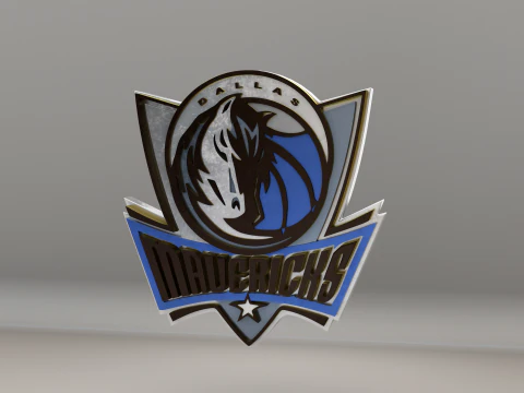 NBA Dallas Mavericks Logotipo Modelo 3D