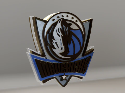 NBA Dallas Mavericks Logo 3D Model