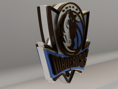 NBA Dallas Mavericks Logo 3D Model