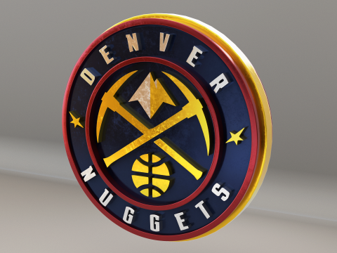 NBA Denver Nuggets Logo 3D 모델