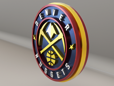NBA Denver Nuggets Logo 3D 모델