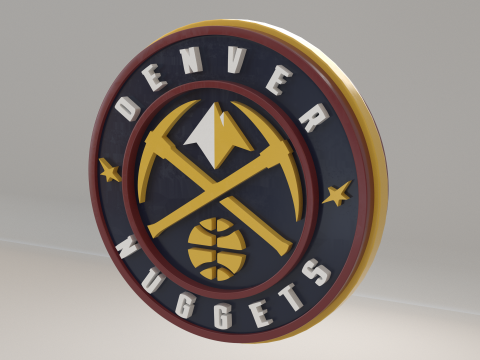 NBA Denver Nuggets Logo 3D 모델