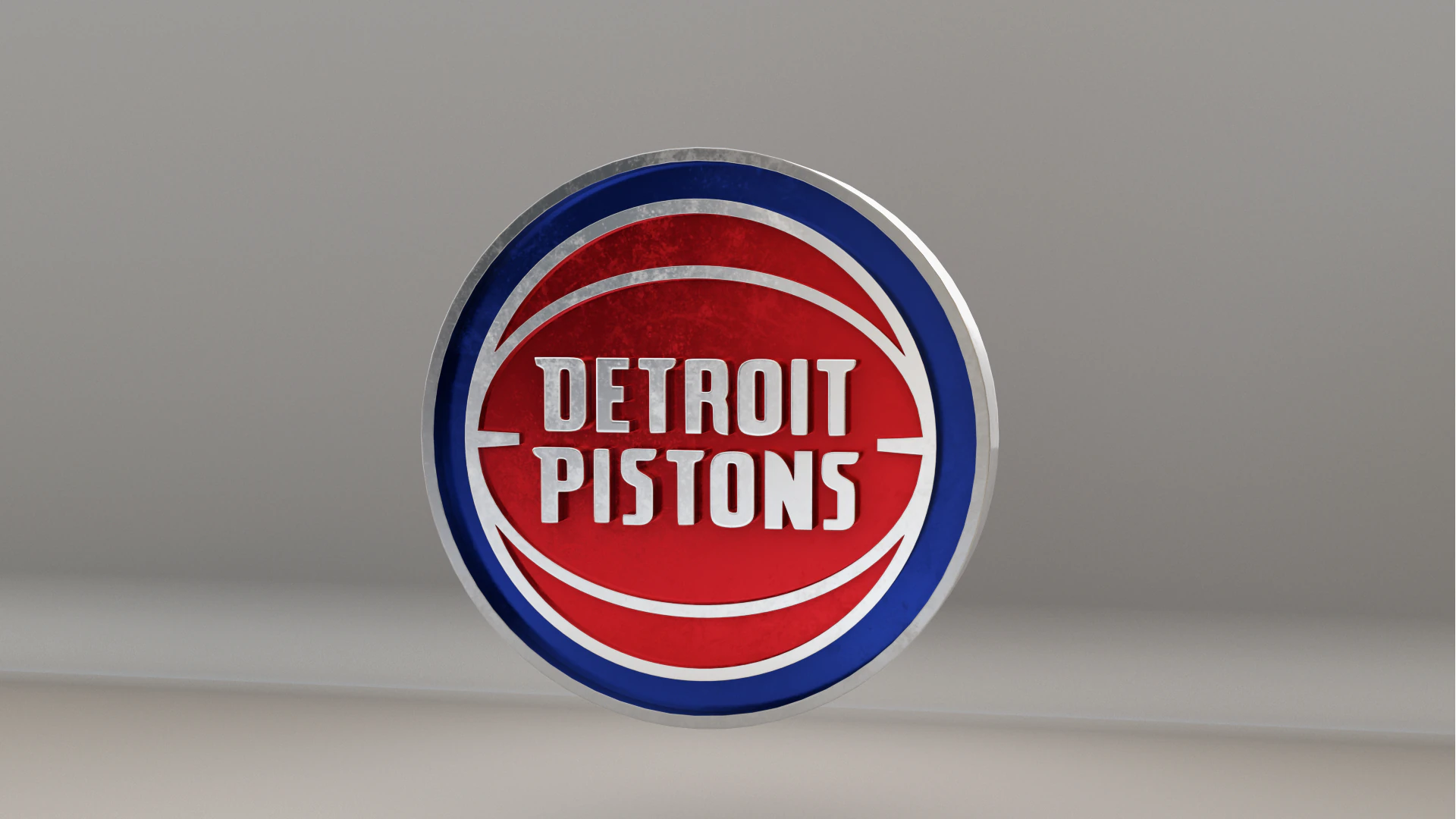 NBA Detroit Pistons Logo 3D Model .c4d .max .obj .3ds .fbx .stl .blend 