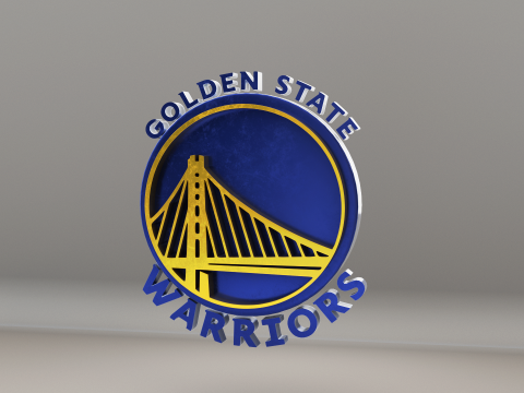 NBA GoldenState Warriors Logo 3D Model