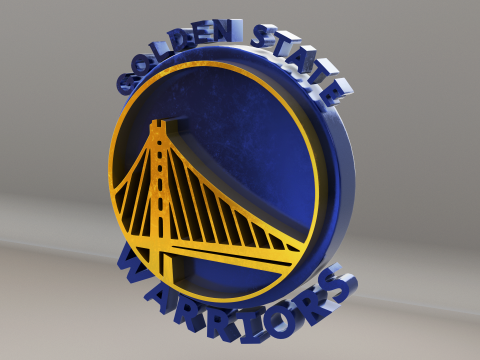 NBA GoldenState Warriors Logo 3D-Modell