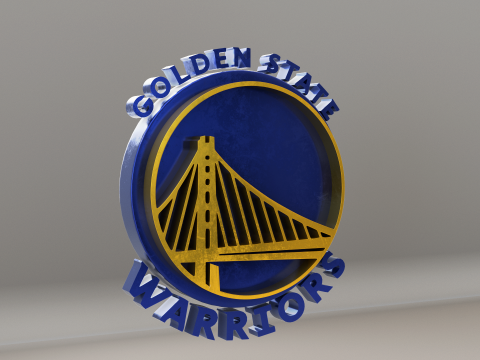 NBA GoldenState Warriors Logo 3D-Modell