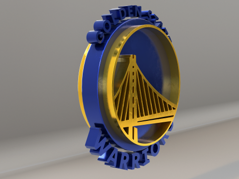 NBA GoldenState Warriors Logo 3D-Modell