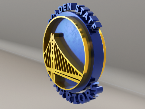 NBA GoldenState Warriors Logo 3D-Modell