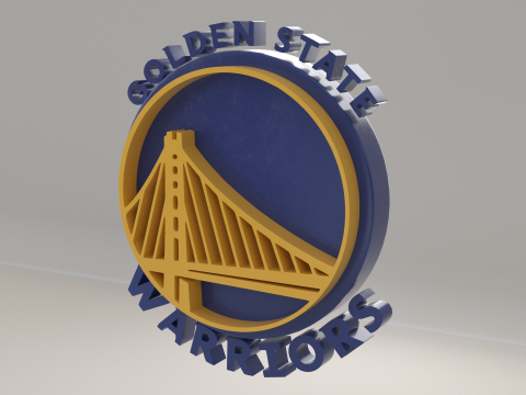 NBA GoldenState Warriors Logo 3D-Modell