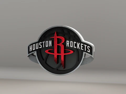 एनबीए ह्यूस्टन रॉकेट्स लोगो 3D मॉडल