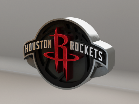 NBA Houston Rockets Logo 3D 모델