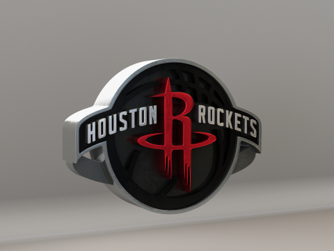 NBA Houston Rockets Logo 3D 모델