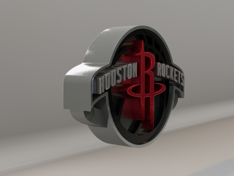NBA Houston Rockets Logo 3D 모델
