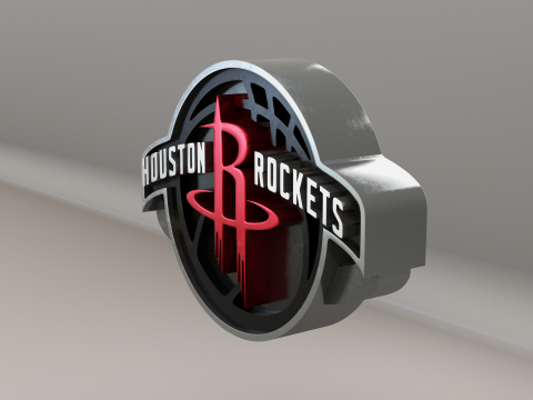 NBA Houston Rockets Logo 3D 모델