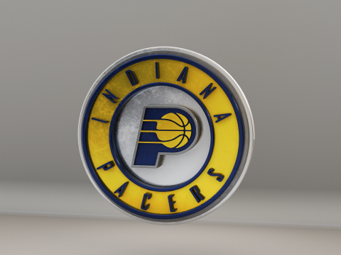 NBA Indiana Pacers Logo 3D Model
