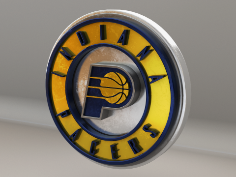 NBA Indiana Pacers Logo 3D Model