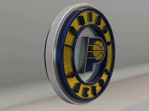 NBA Indiana Pacers Logo 3D Model