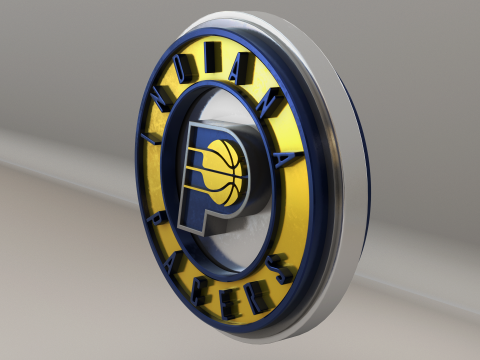 NBA Indiana Pacers Logo 3D Model