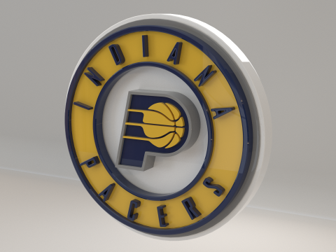 NBA Indiana Pacers Logo 3D Model