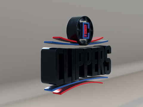 NBA Los Angeles Clippers Logo 3D Model