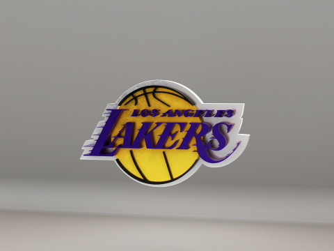 NBA Los Angeles Lakers Logo Modelo 3D