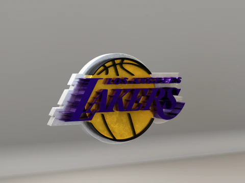 NBA Los Angeles Lakers Logo 3D Model