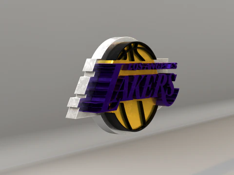 NBA Los Angeles Lakers Logo 3D Model