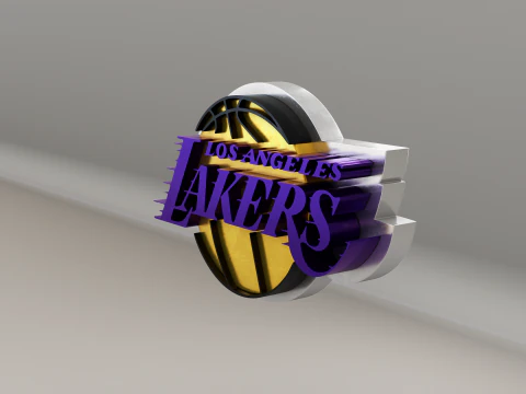 NBA Los Angeles Lakers Logo 3D Model