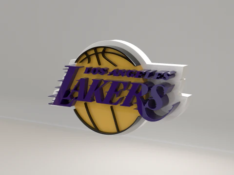 NBA Los Angeles Lakers Logo 3D Model