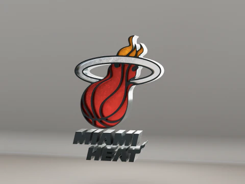 NBA Miami Heat-Logo 3D Modell