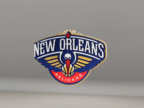 Logo NBA New Orleans Pelicans Model 3D