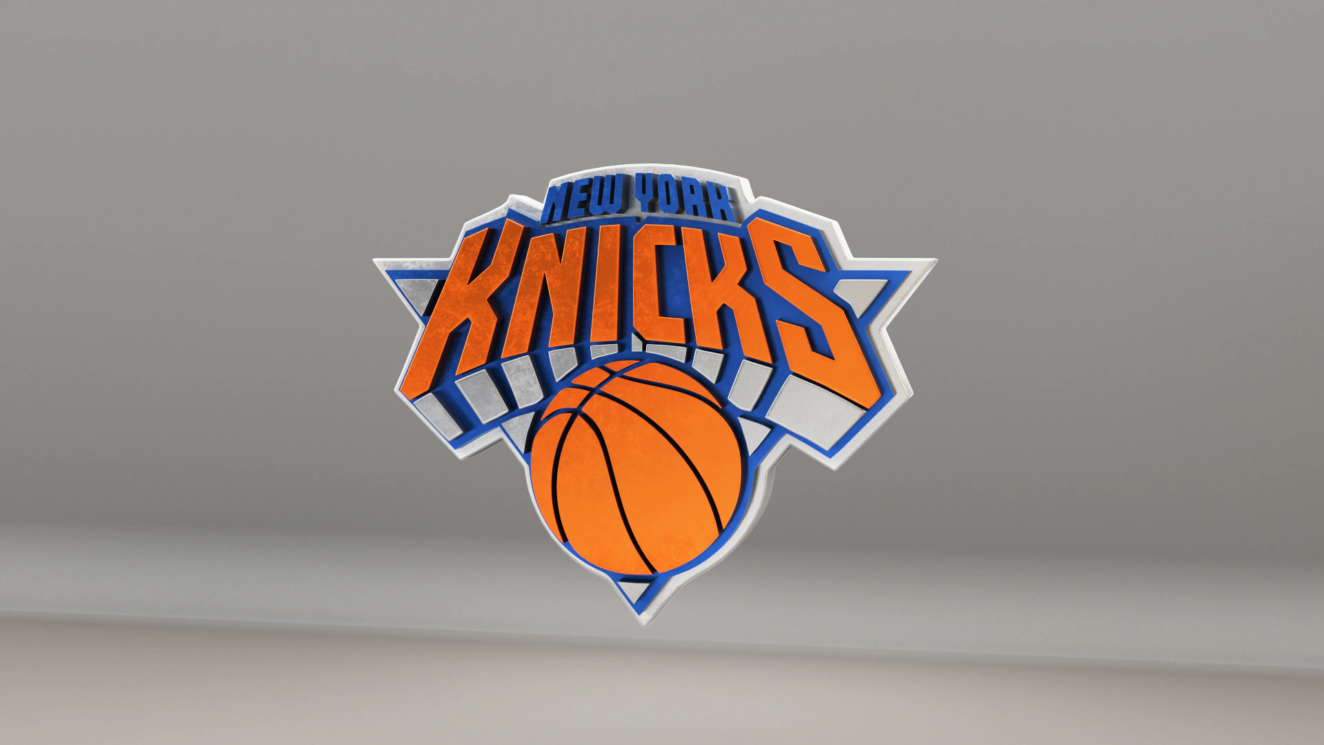 NBA New York Knicks Logo 3D Model .c4d .max .obj .3ds .fbx .stl .blend 