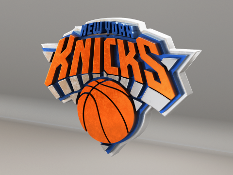 NBA New York Knicks Logo 3D Model