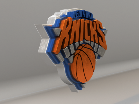 NBA New York Knicks Logo 3D Model