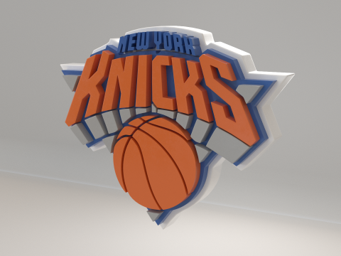 NBA New York Knicks Logo 3D Model