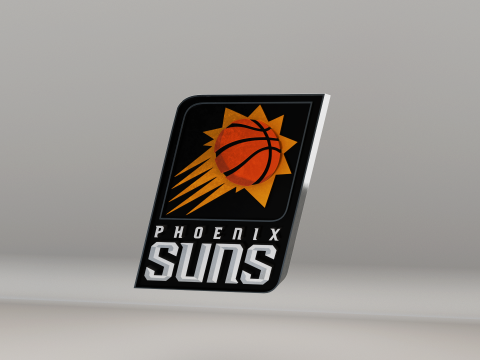 NBA Phoenix Suns Logo 3D Модель