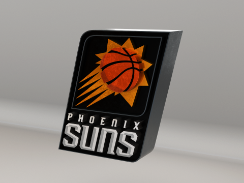 NBA Phoenix Suns Logo Modelo 3D
