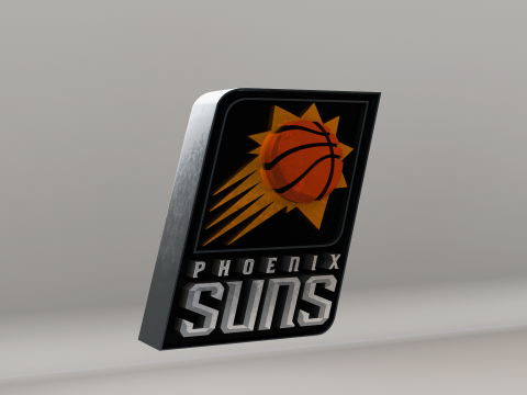 NBA Phoenix Suns Logo Modelo 3D