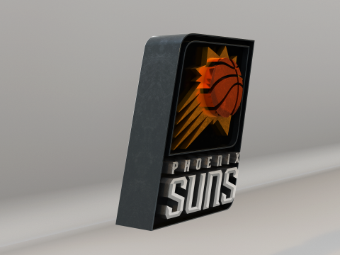NBA Phoenix Suns Logo Modelo 3D