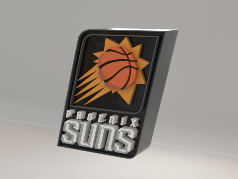 NBA Phoenix Suns Logo Modelo 3D