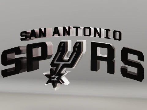 NBA San Antonio Spurs Logo Modelo 3D