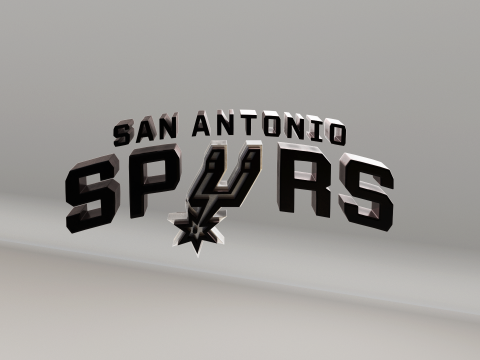 NBA San Antonio Spurs Logo 3D मॉडल