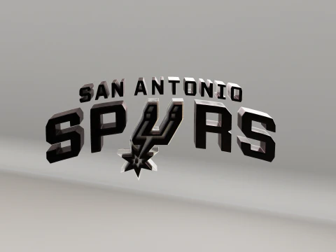 NBA San Antonio Spurs Logo 3D Model
