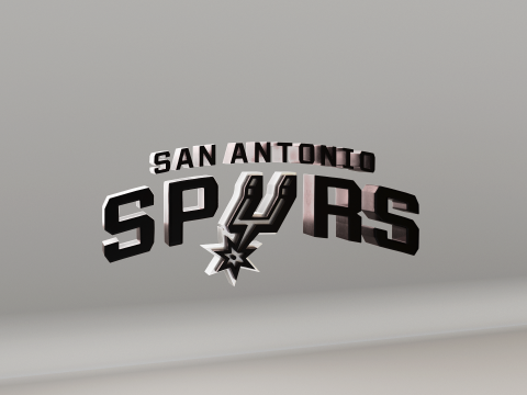NBA San Antonio Spurs Logo 3D मॉडल