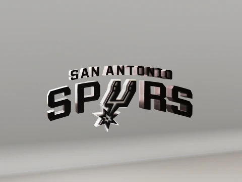 NBA San Antonio Spurs Logo 3D Model