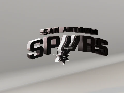 NBA San Antonio Spurs Logo 3D Model