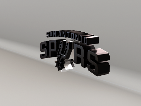 NBA San Antonio Spurs Logo 3D मॉडल
