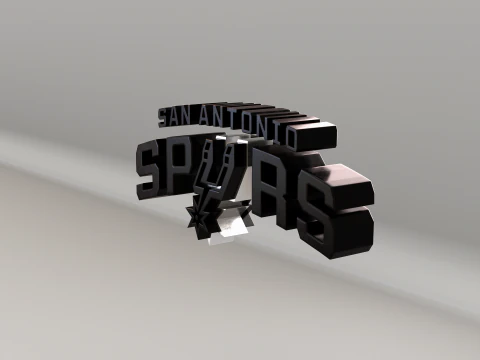 NBA San Antonio Spurs Logo 3D Model